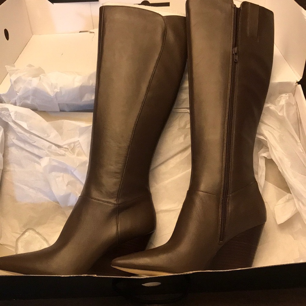 Nine West Varin Wedge Boots - Brand New in Box!